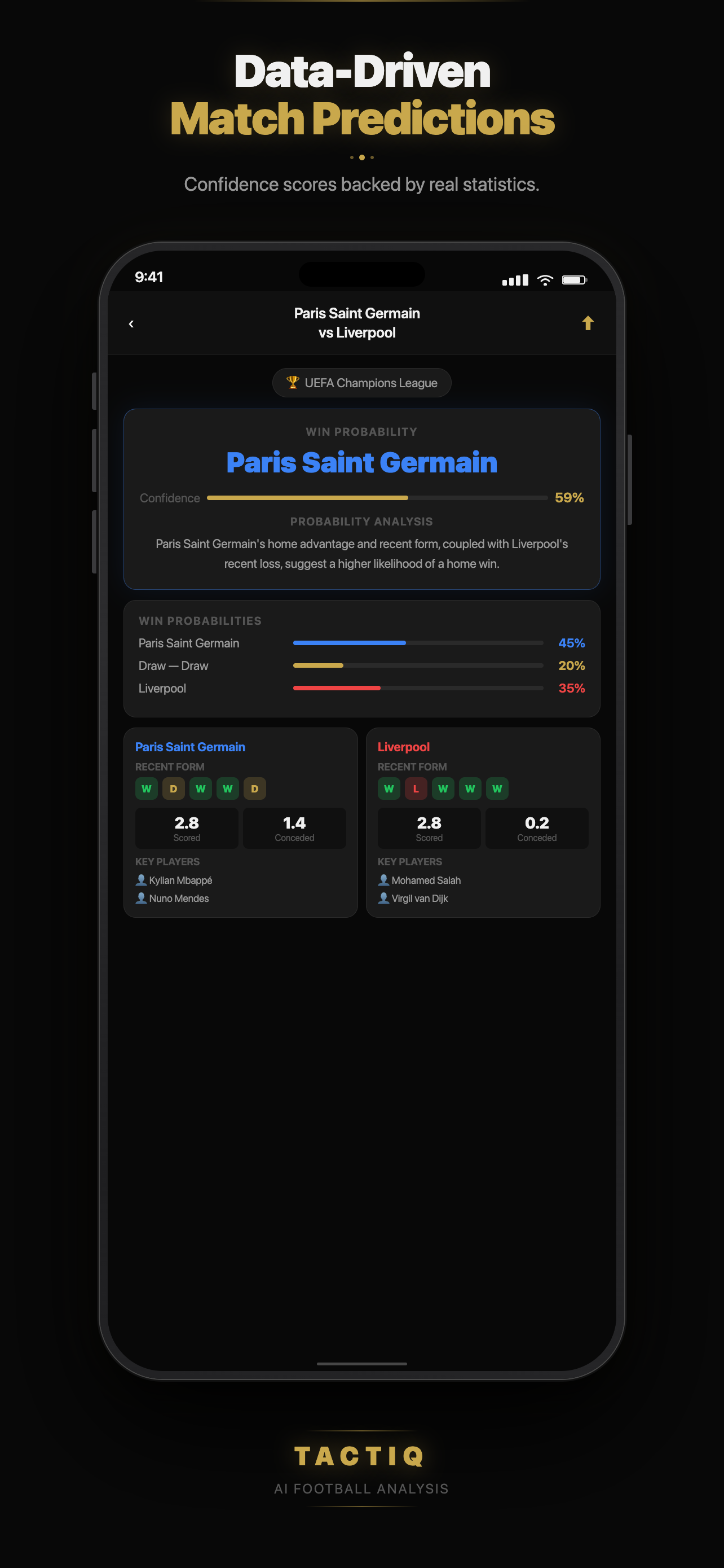 Tactiq result screen